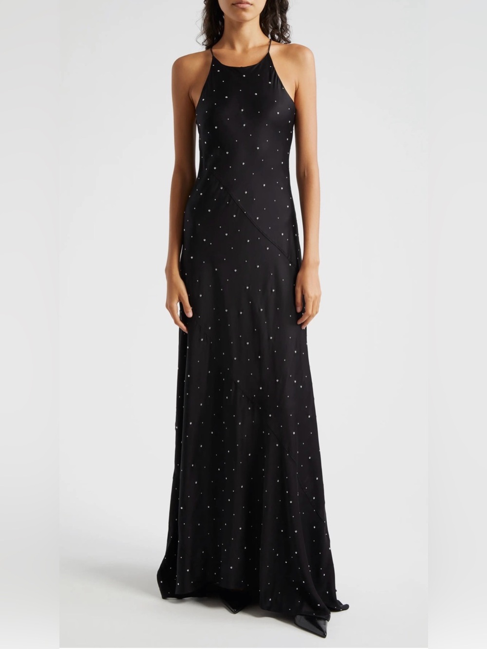 A.L.C. Sybil Stud-Embellished Maxi Dress